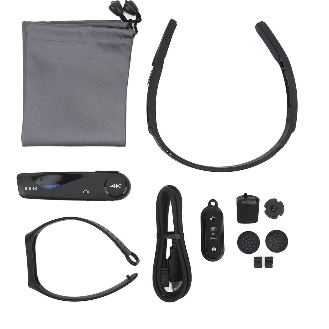 4K Portable Video Camera with Remote Control for First-Person Recording