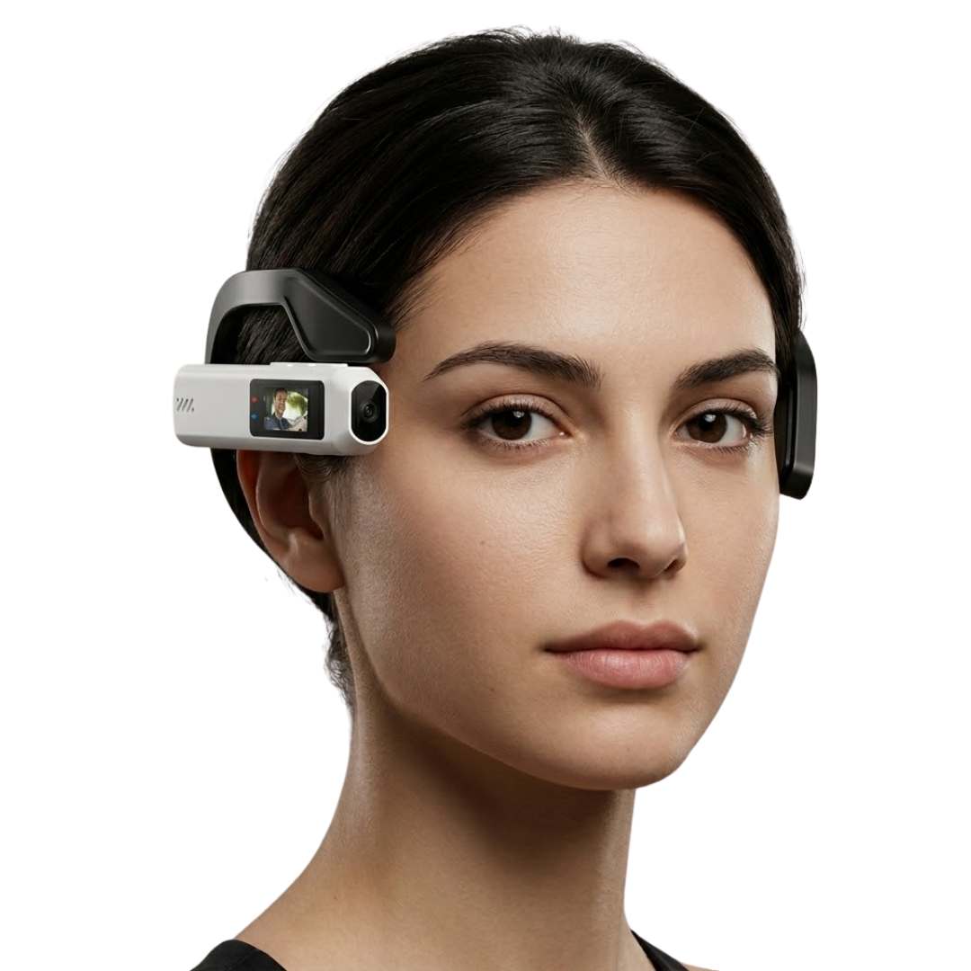 2.7K Portable Camera with Head Mount for Recording Work Procedures