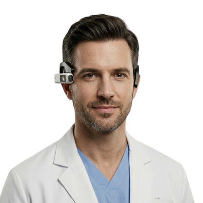 2.7K Portable Camera with Head Mount for Recording Work Procedures