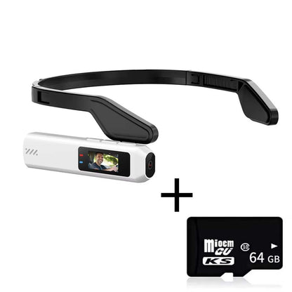 2.7K Portable Camera with Head Mount for Recording Work Procedures