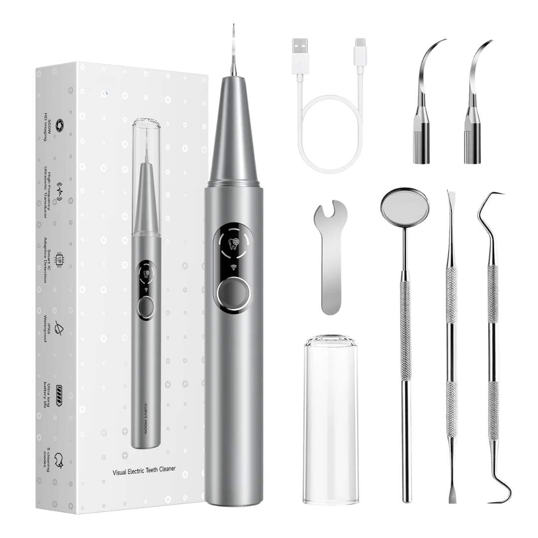 Limpiador dental ultrasónico con cámara HD y luz LED - Madicaza